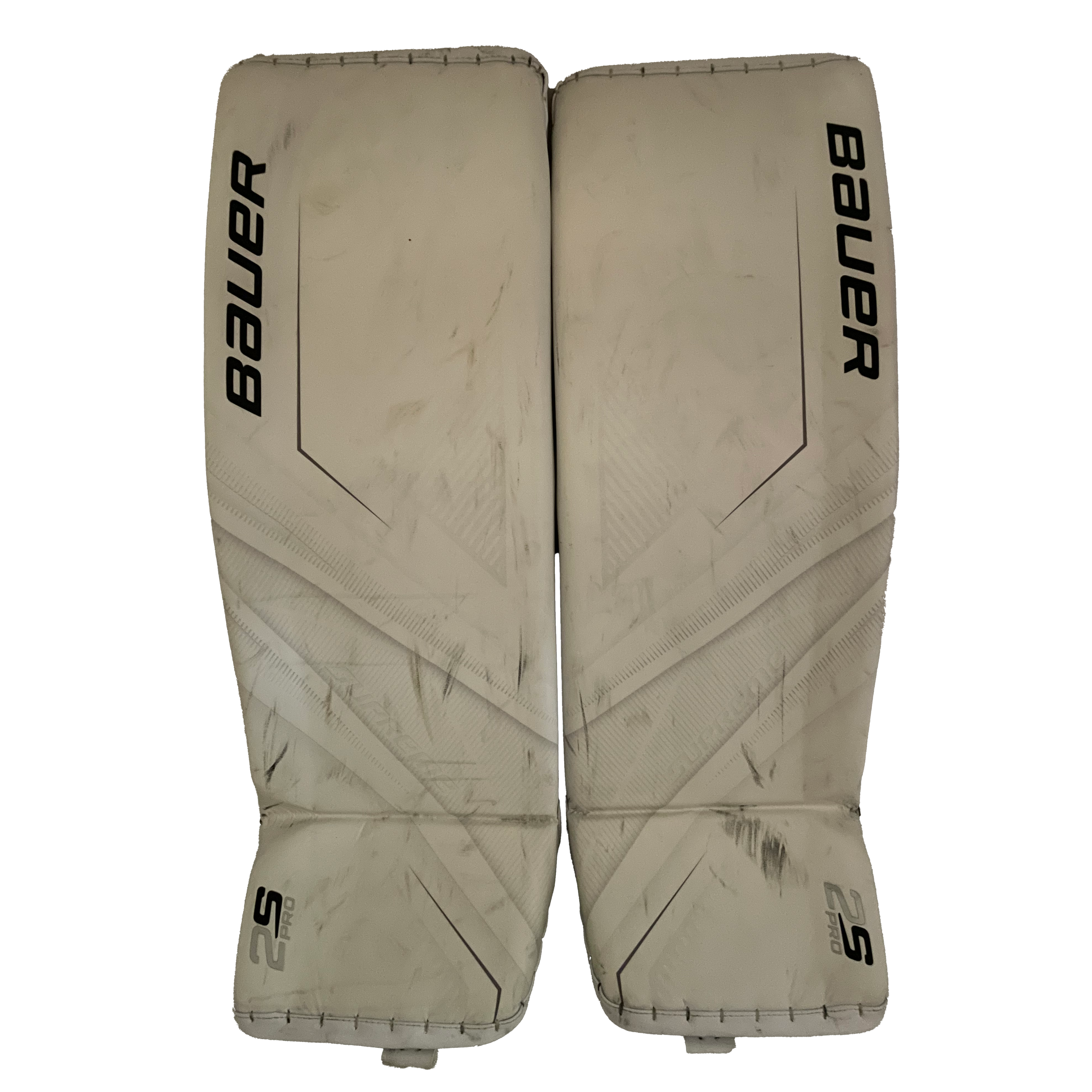Bauer Supreme 2S Pro - Jambières de gardien de but Pro Stock d'occasion (blanches)